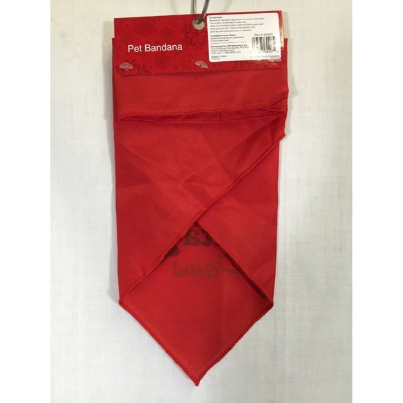 Christmas Dog Bandanna & Candy Cane Headband Santa - Picture 7 of 9